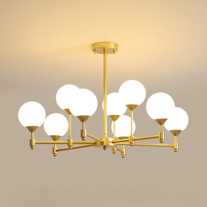 Vatnuvyi candelabru din sticlă, minimalist, cu glob