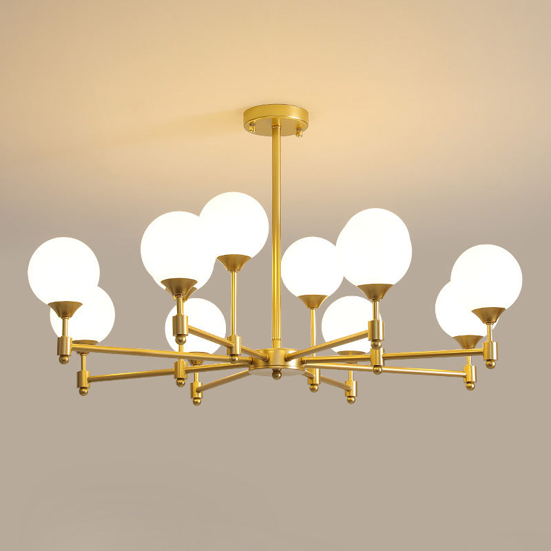 Vatnuvyi candelabru din sticlă, minimalist, cu glob