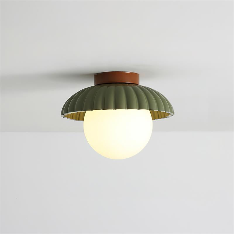 Scallop plafonieră aplicată, cu lumină difuză