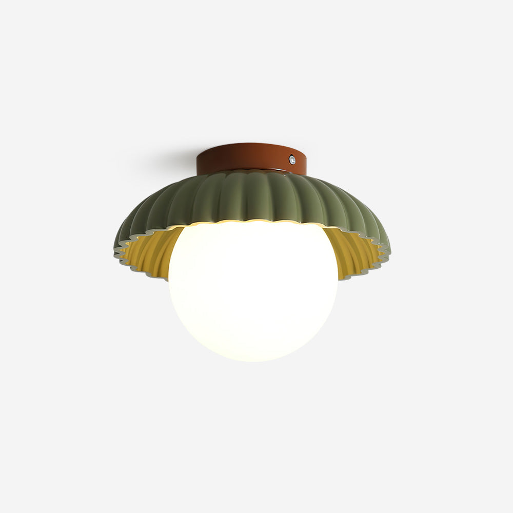 Scallop plafonieră aplicată, cu lumină difuză
