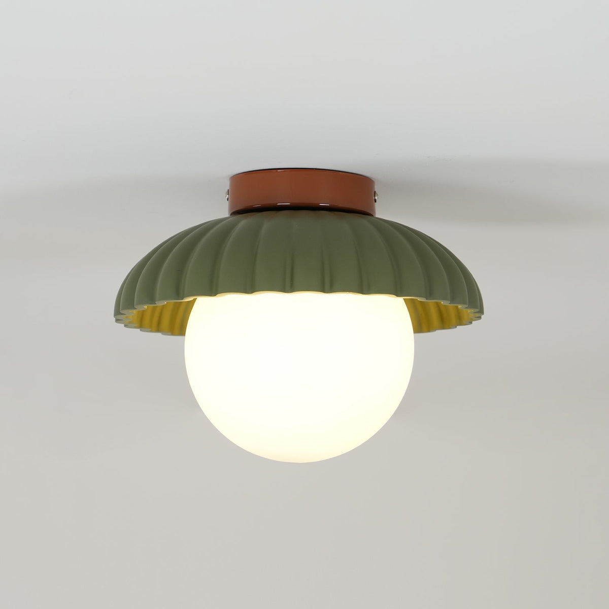 Scallop plafonieră aplicată, cu lumină difuză