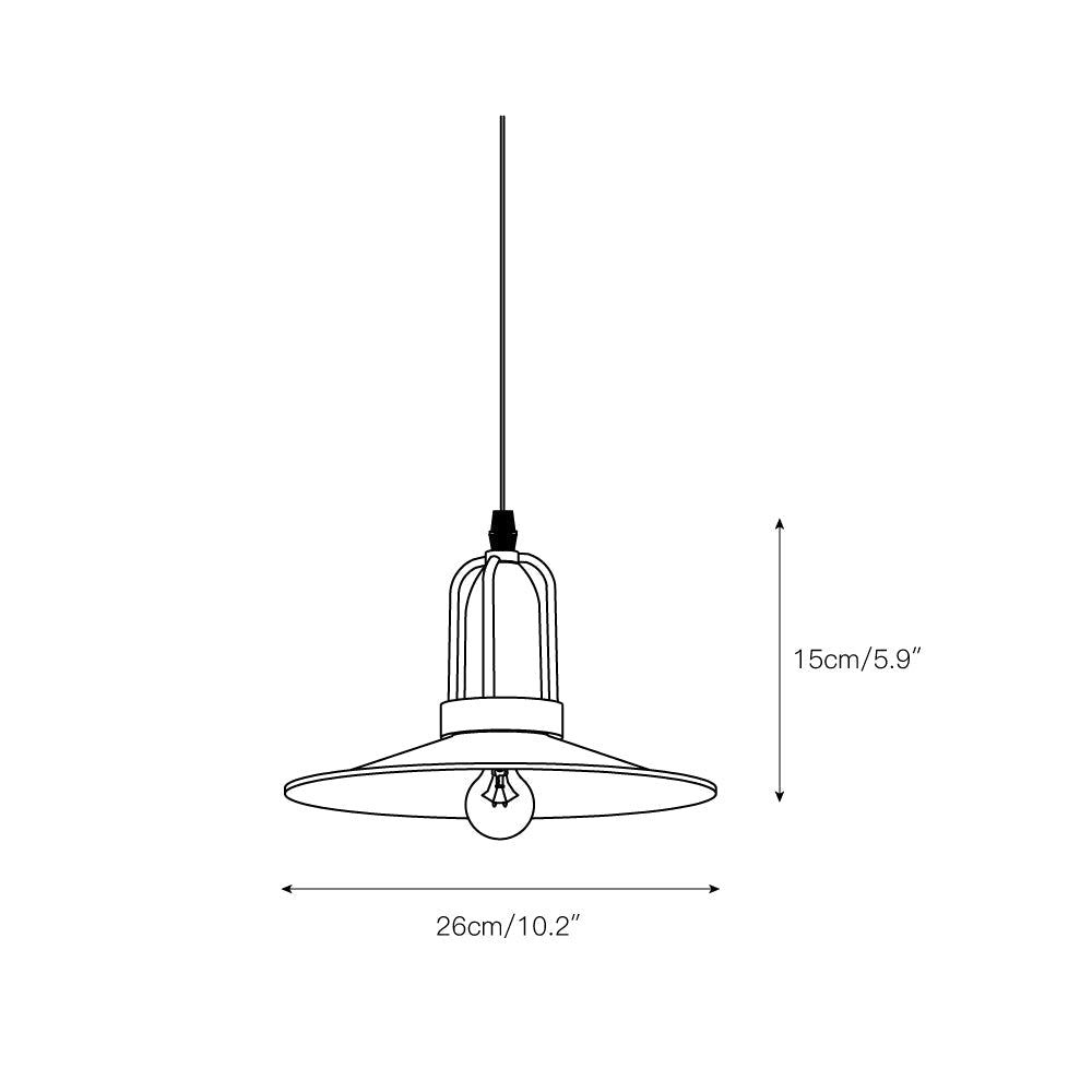 Yrvuvyi lampă suspendată din metal, modernă, minimalistă, industrială