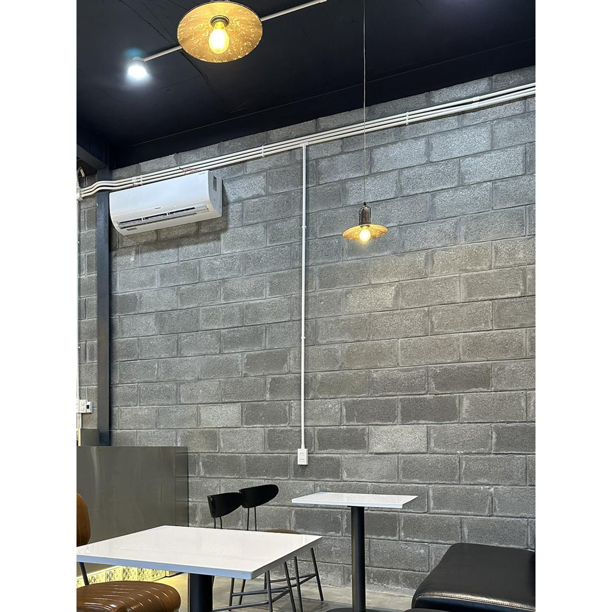 Yrvuvyi lampă suspendată din metal, modernă, minimalistă, industrială