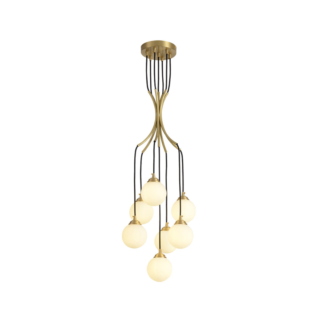 Zoruvyi candelabru modern minimalist cu Globuri suspendate din sticlă