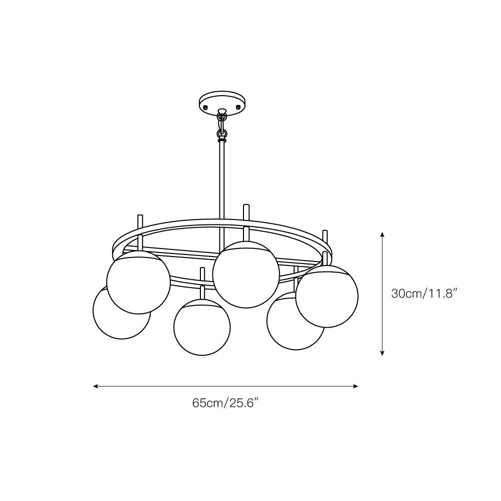 Ornuvyn candelabru modern, minimalist din sticlă