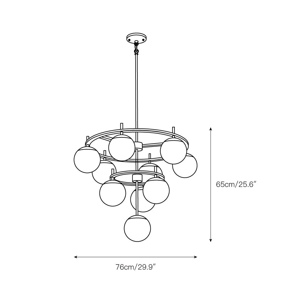 Ornuvyn candelabru modern, minimalist din sticlă