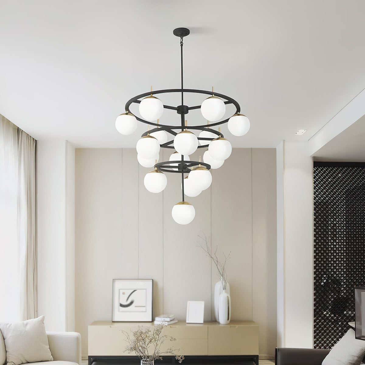 Ornuvyn candelabru modern, minimalist din sticlă