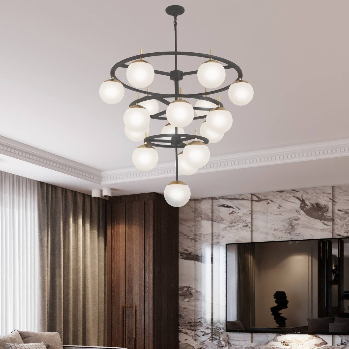 Ornuvyn candelabru modern, minimalist din sticlă