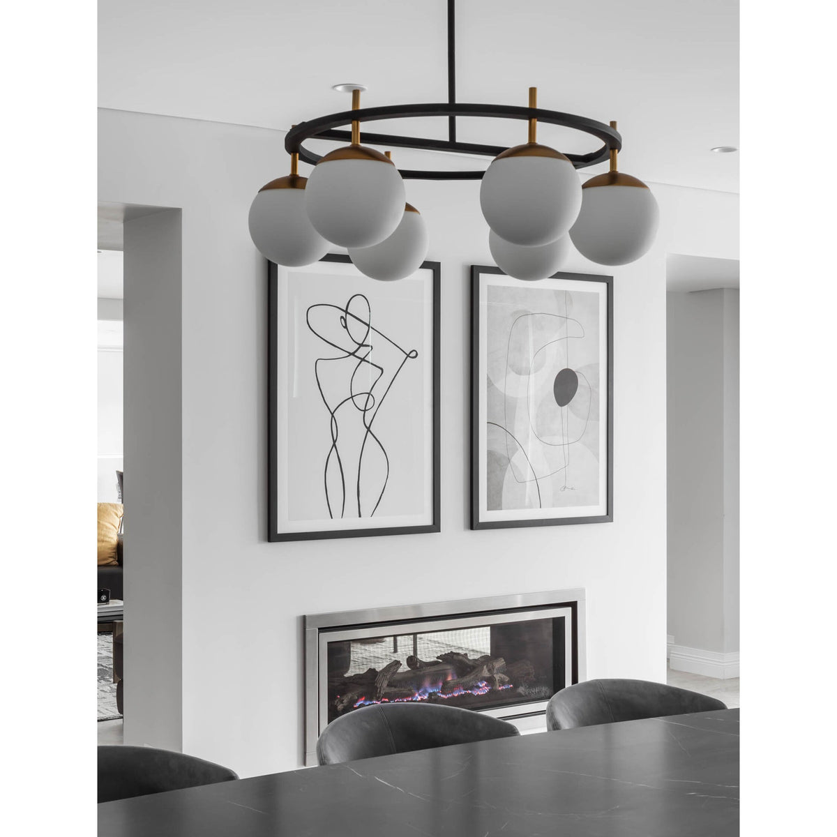 Ornuvyn candelabru modern, minimalist din sticlă