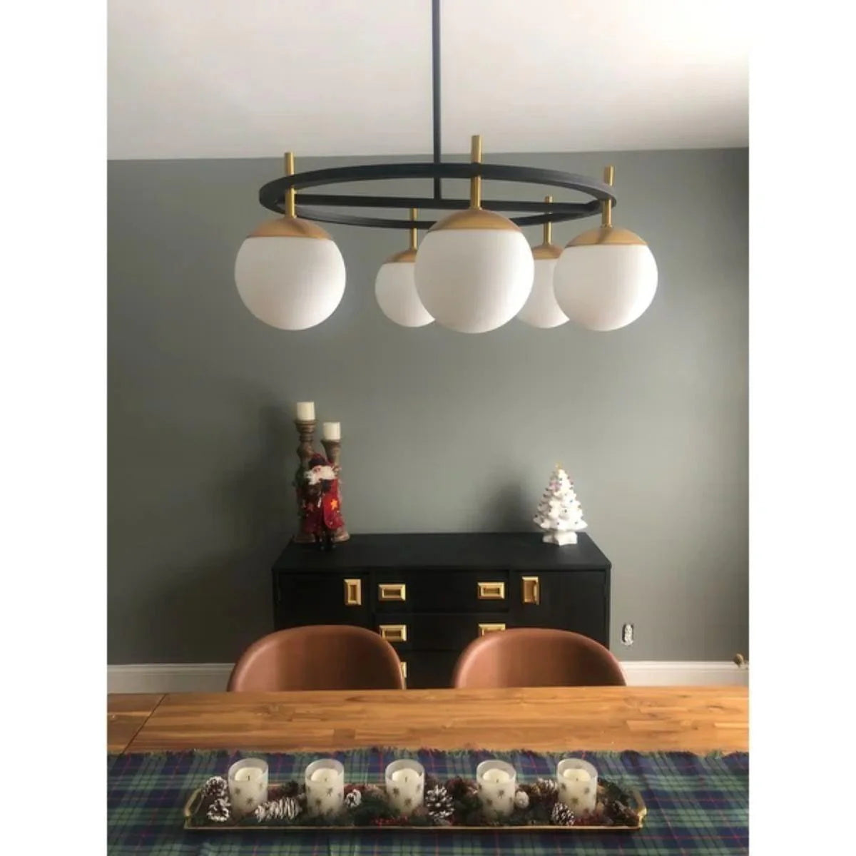 Ornuvyn candelabru modern, minimalist din sticlă