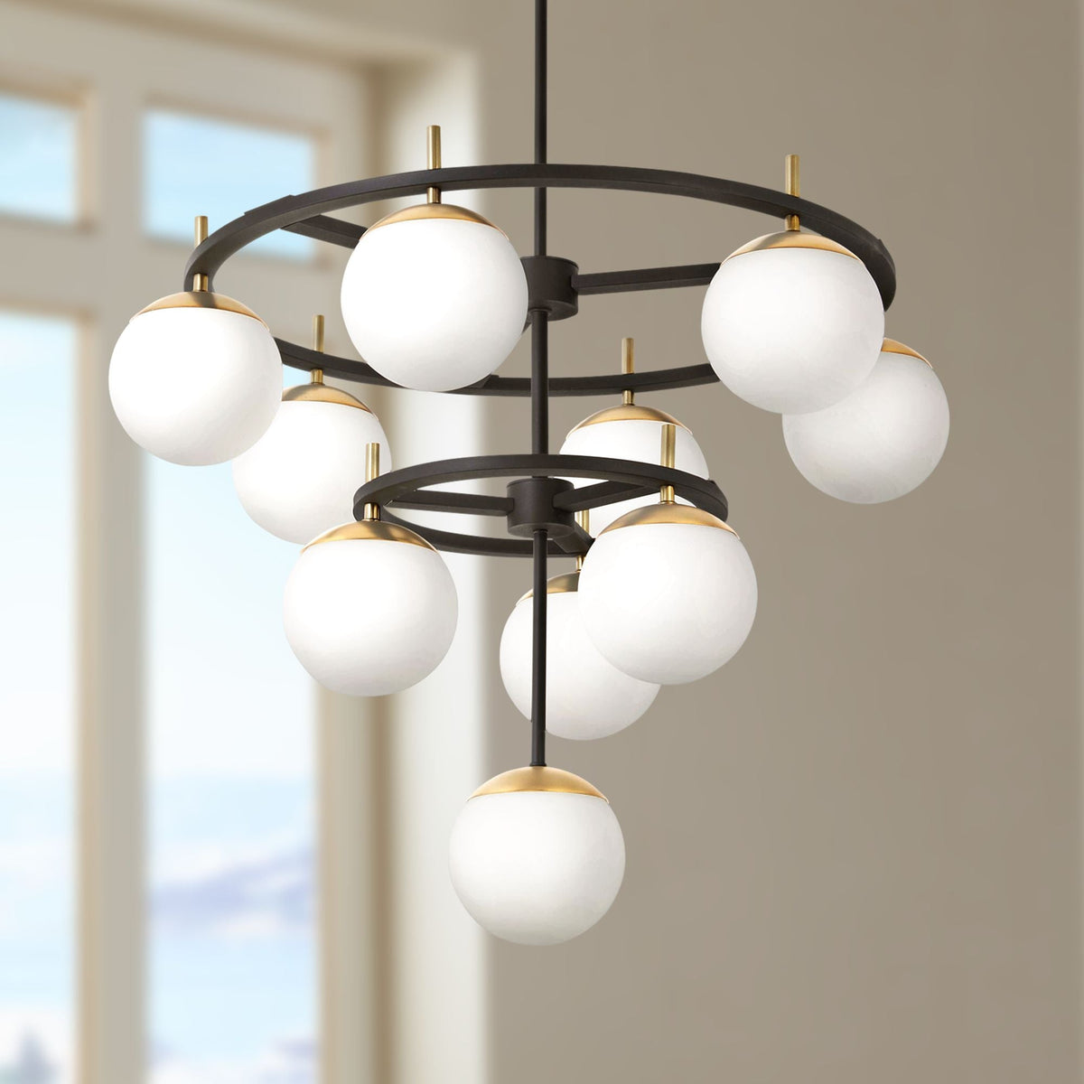 Ornuvyn candelabru modern, minimalist din sticlă