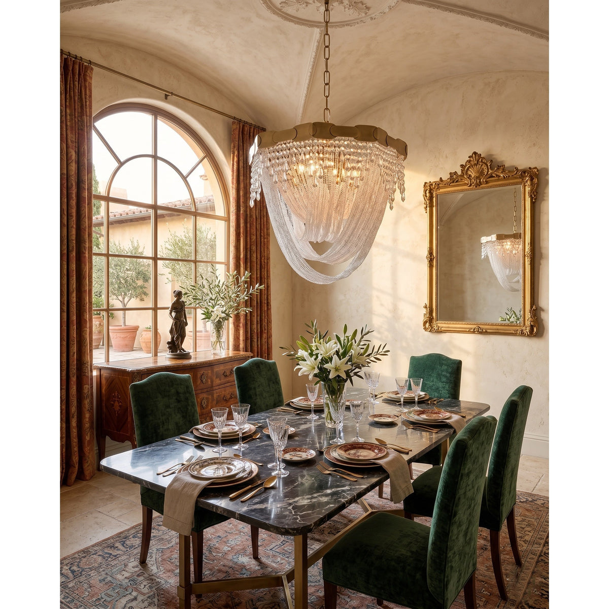 Almeria candelabru din cristal
