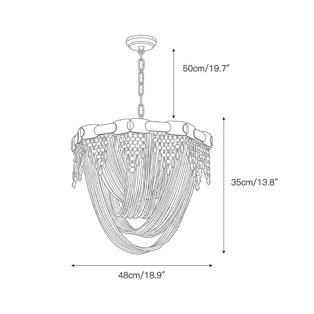 Almeria candelabru din cristal