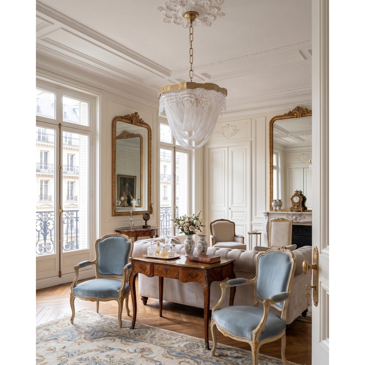 Almeria candelabru din cristal