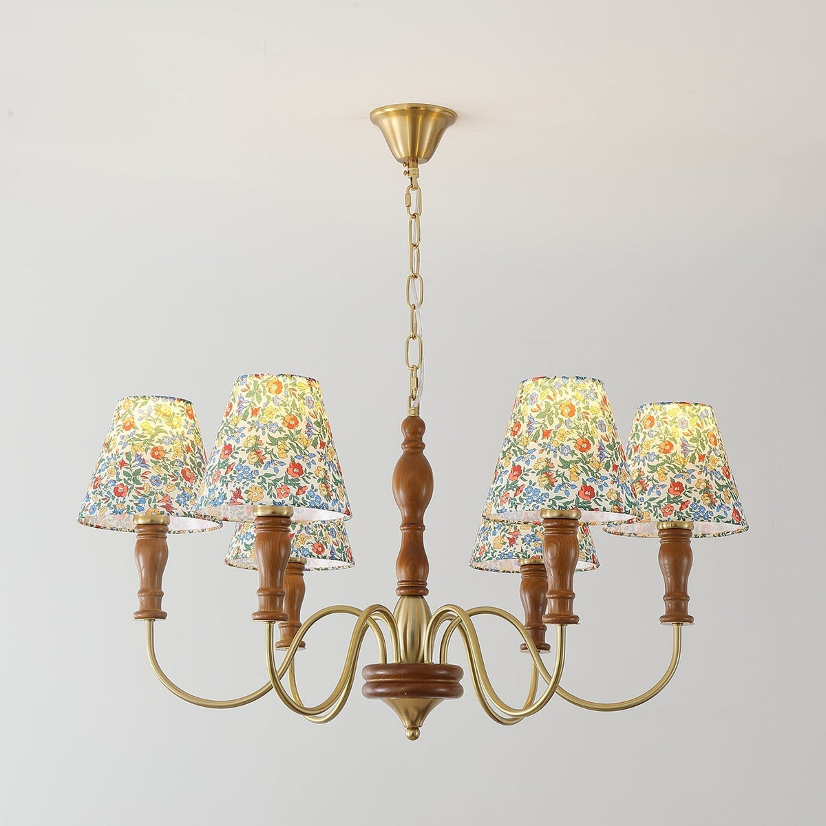 Cassian candelabru din material textil, cu flori