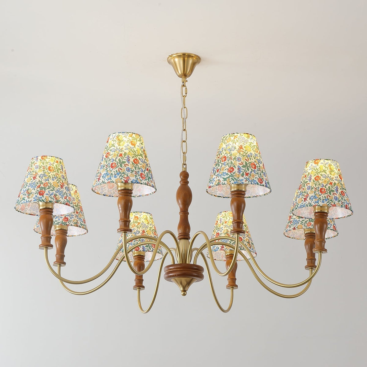 Cassian candelabru din material textil, cu flori