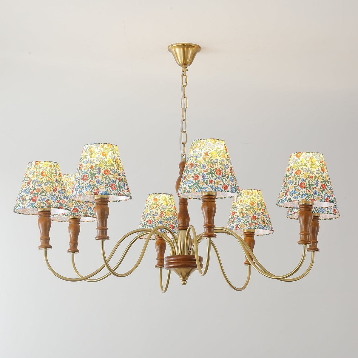 Cassian candelabru din material textil, cu flori