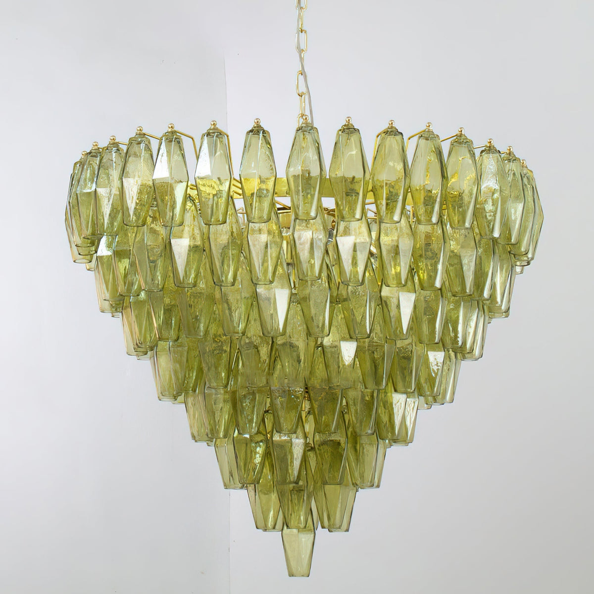 Rosalique candelabru din sticlă