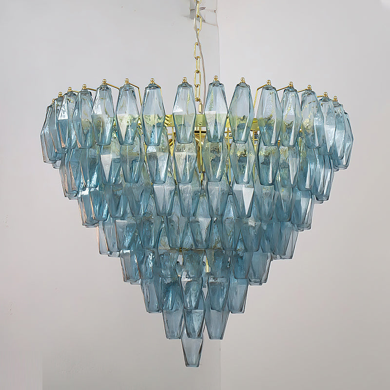 Rosalique candelabru din sticlă