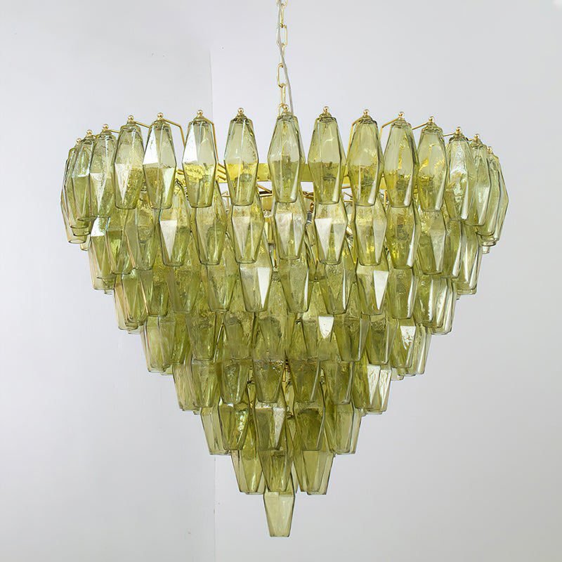 Rosalique candelabru din sticlă