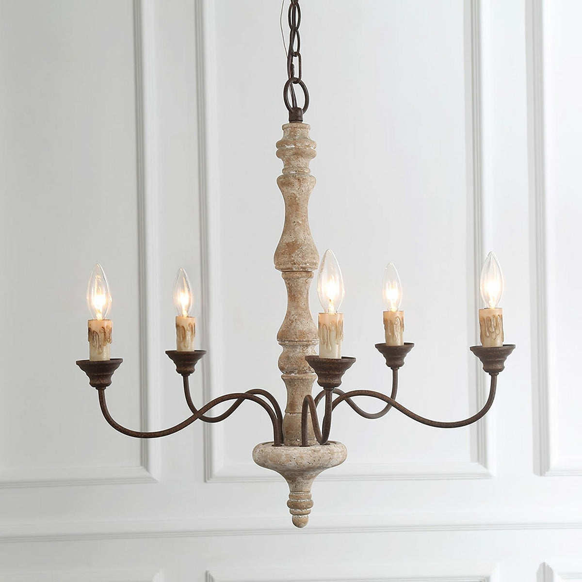 Fljotuvyi Individual Creativity candelabru din lemn din metal
