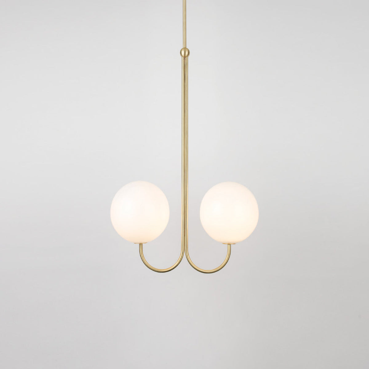 Brin lampă suspendată din metal și sticlă, elegantă