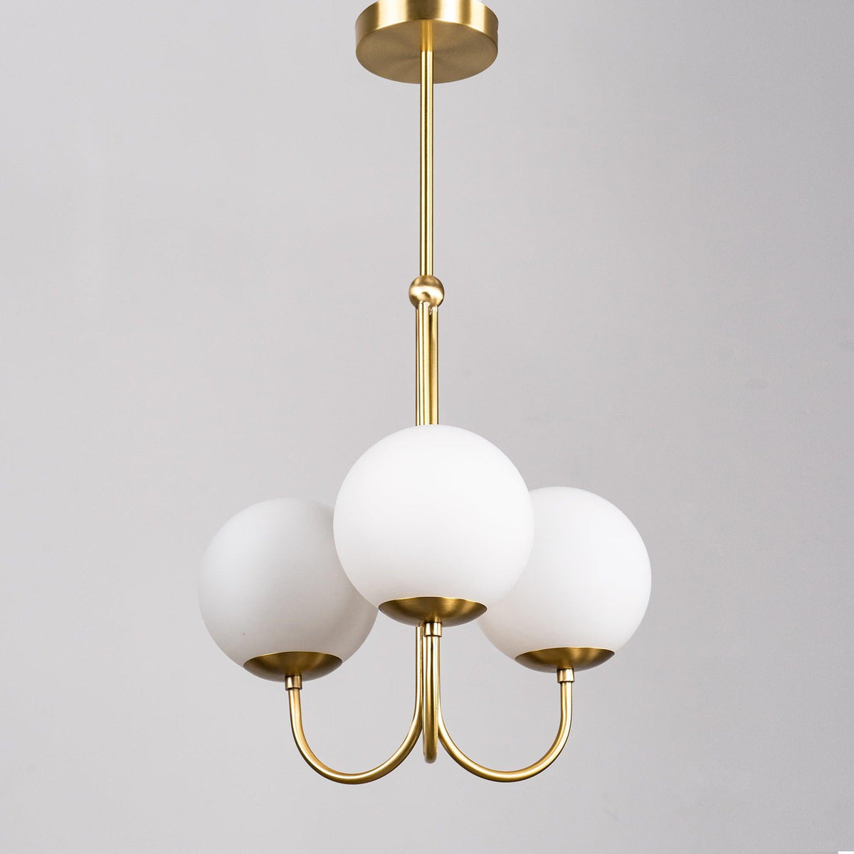 Brin lampă suspendată din metal și sticlă, elegantă