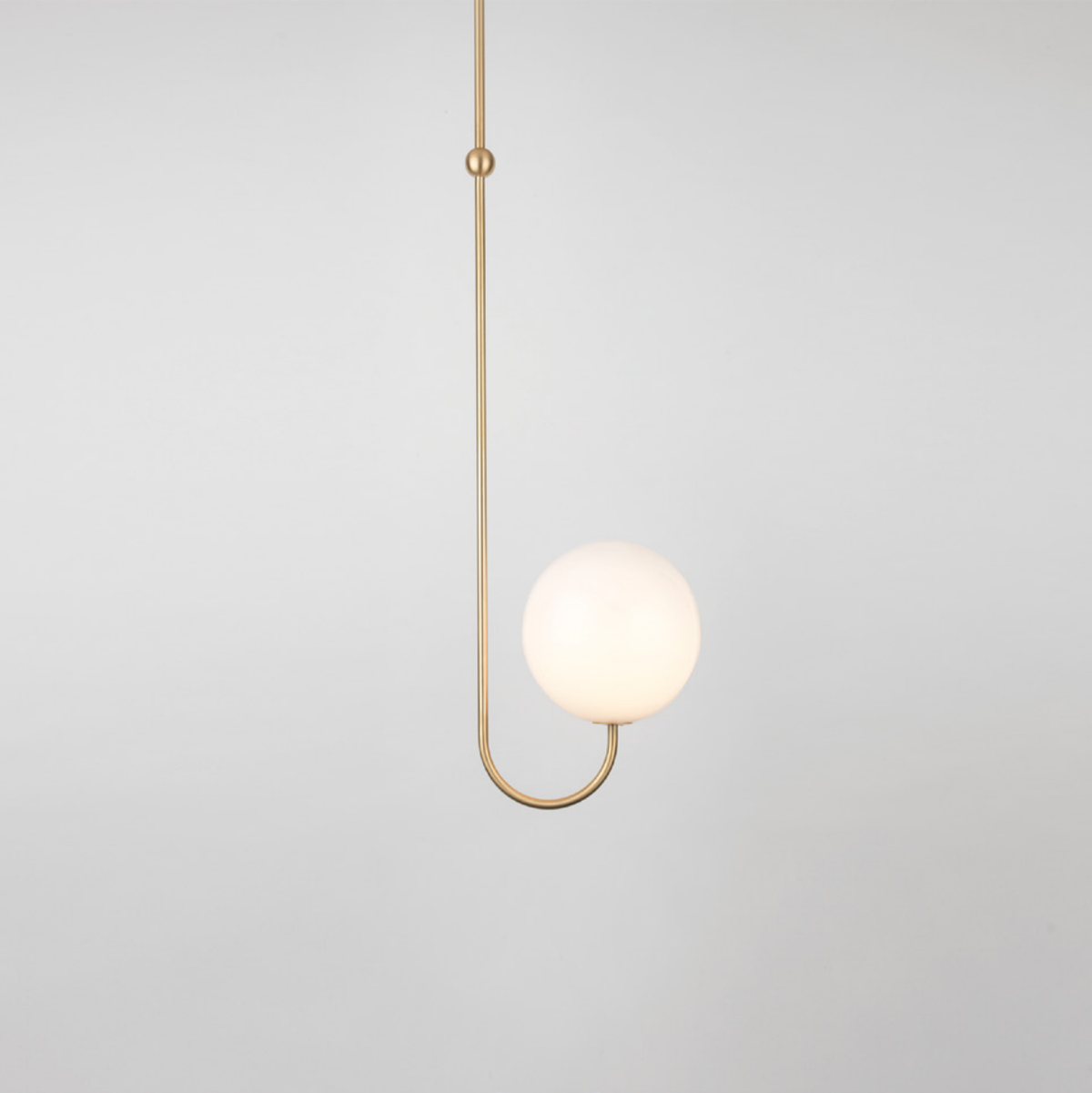 Brin lampă suspendată din metal și sticlă, elegantă