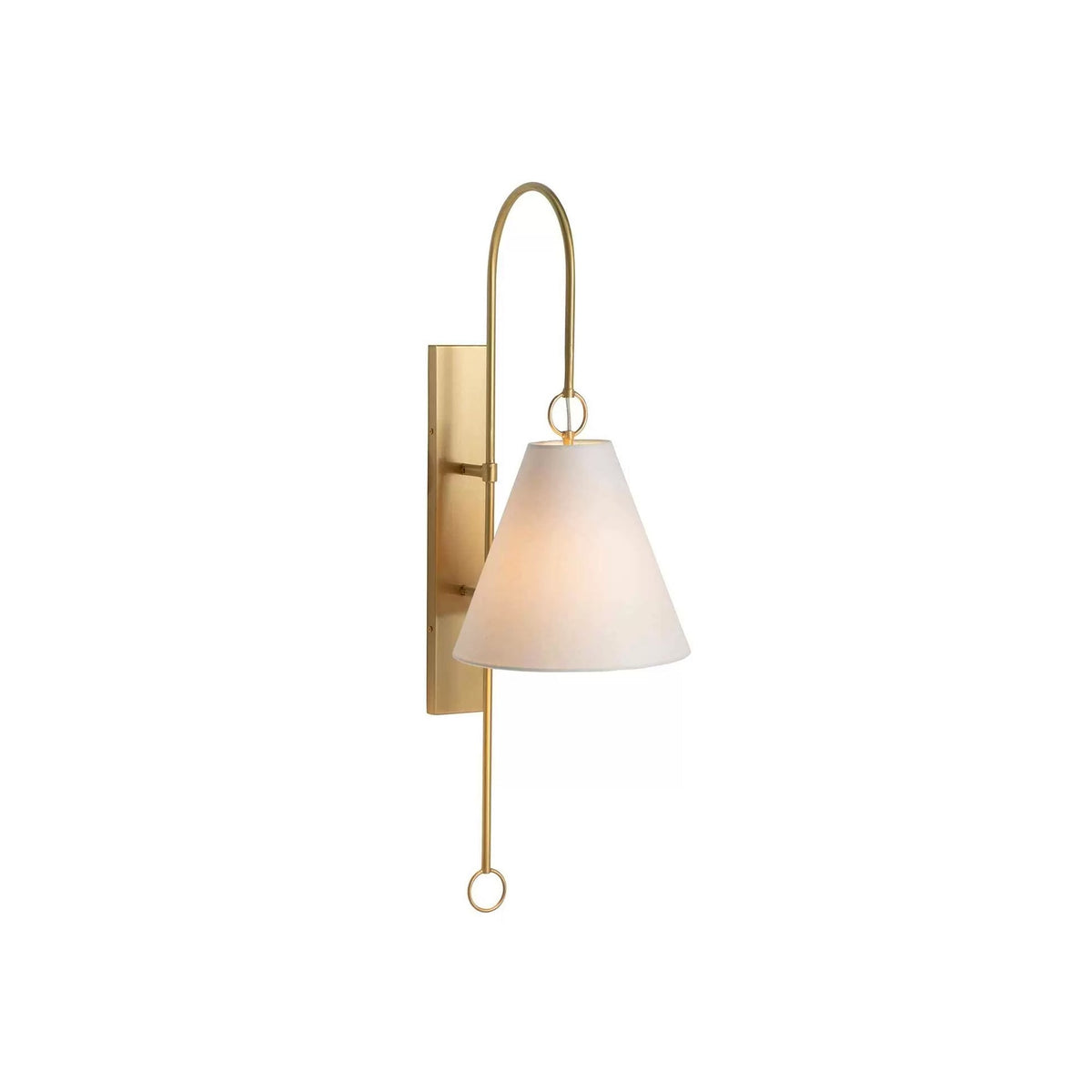 Ildvuvyi aplică de perete din alamă, material textil și metal, modernă, premium