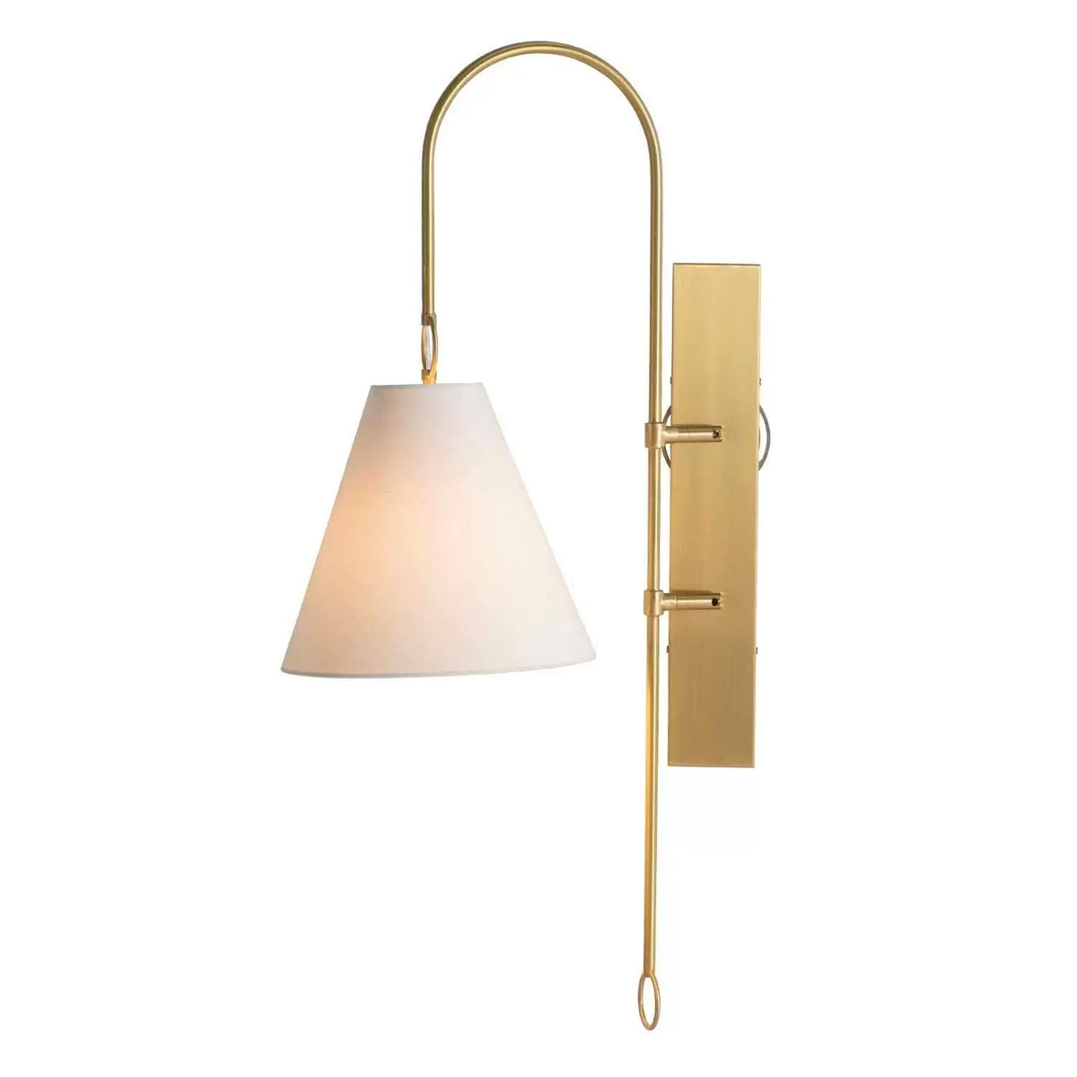 Ildvuvyi aplică de perete din alamă, material textil și metal, modernă, premium