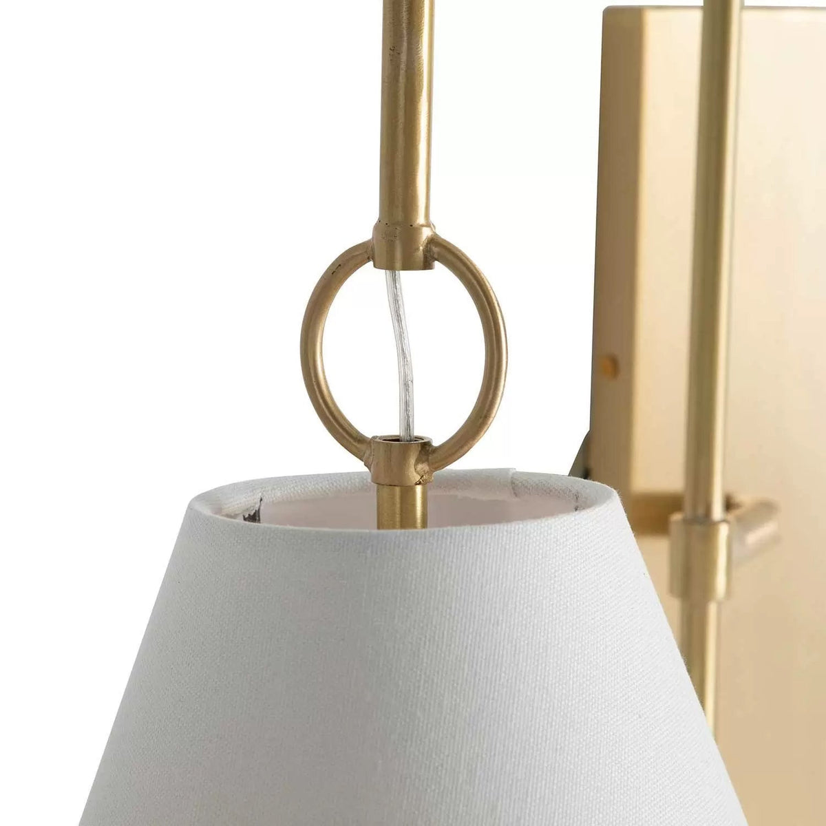 Ildvuvyi aplică de perete din alamă, material textil și metal, modernă, premium