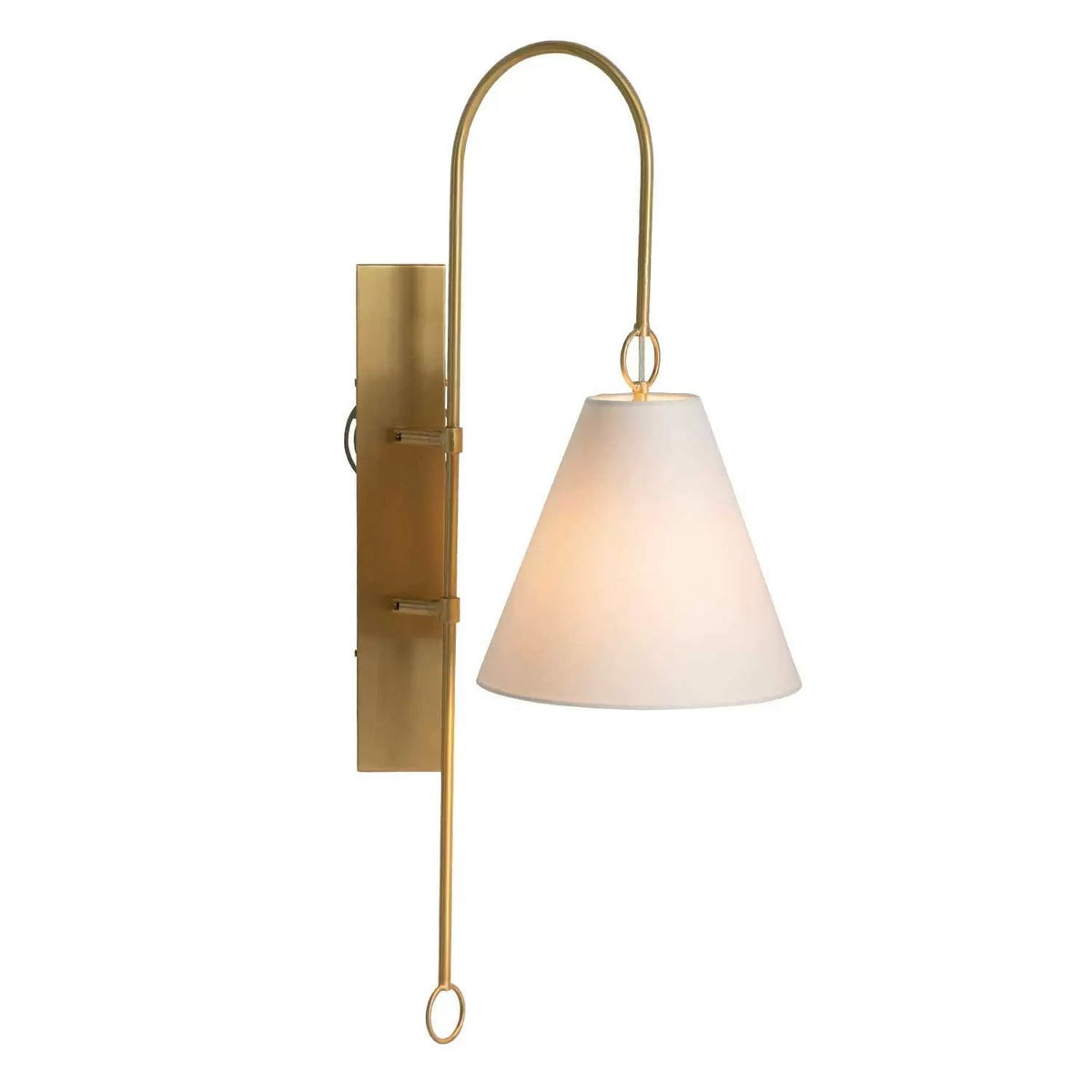 Ildvuvyi aplică de perete din alamă, material textil și metal, modernă, premium