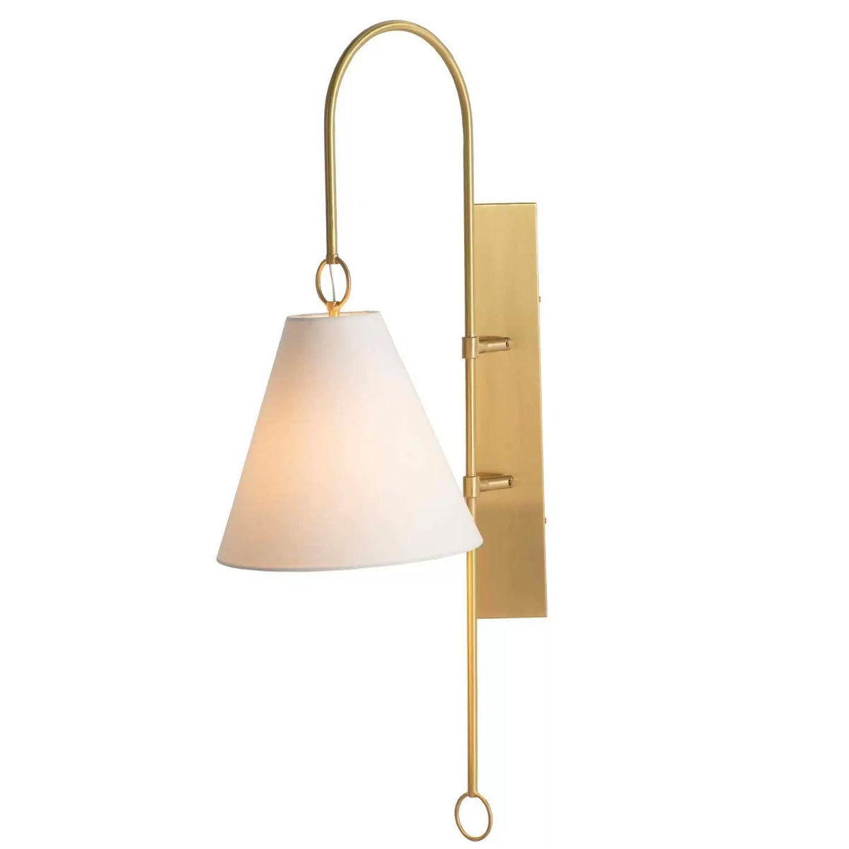 Ildvuvyi aplică de perete din alamă, material textil și metal, modernă, premium