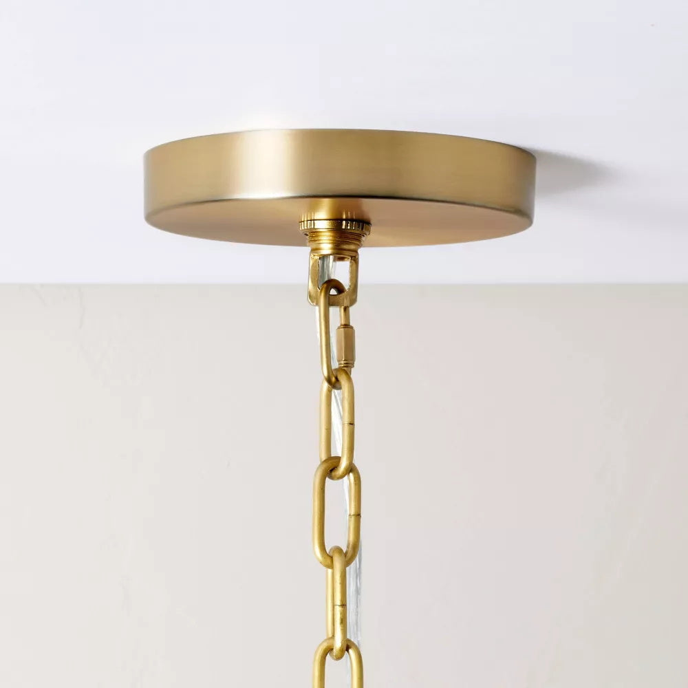 Kvennuvyn candelabru modern, minimalist din metal cu abajur textil