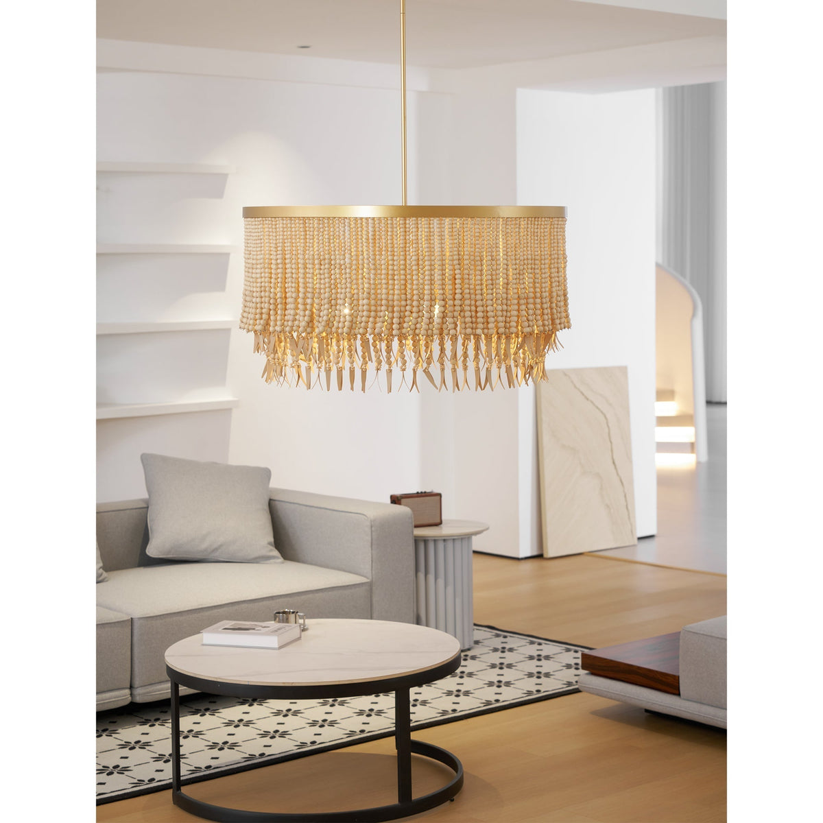 Ljomuvyn candelabru din lemn și metal, postmodern, de lux