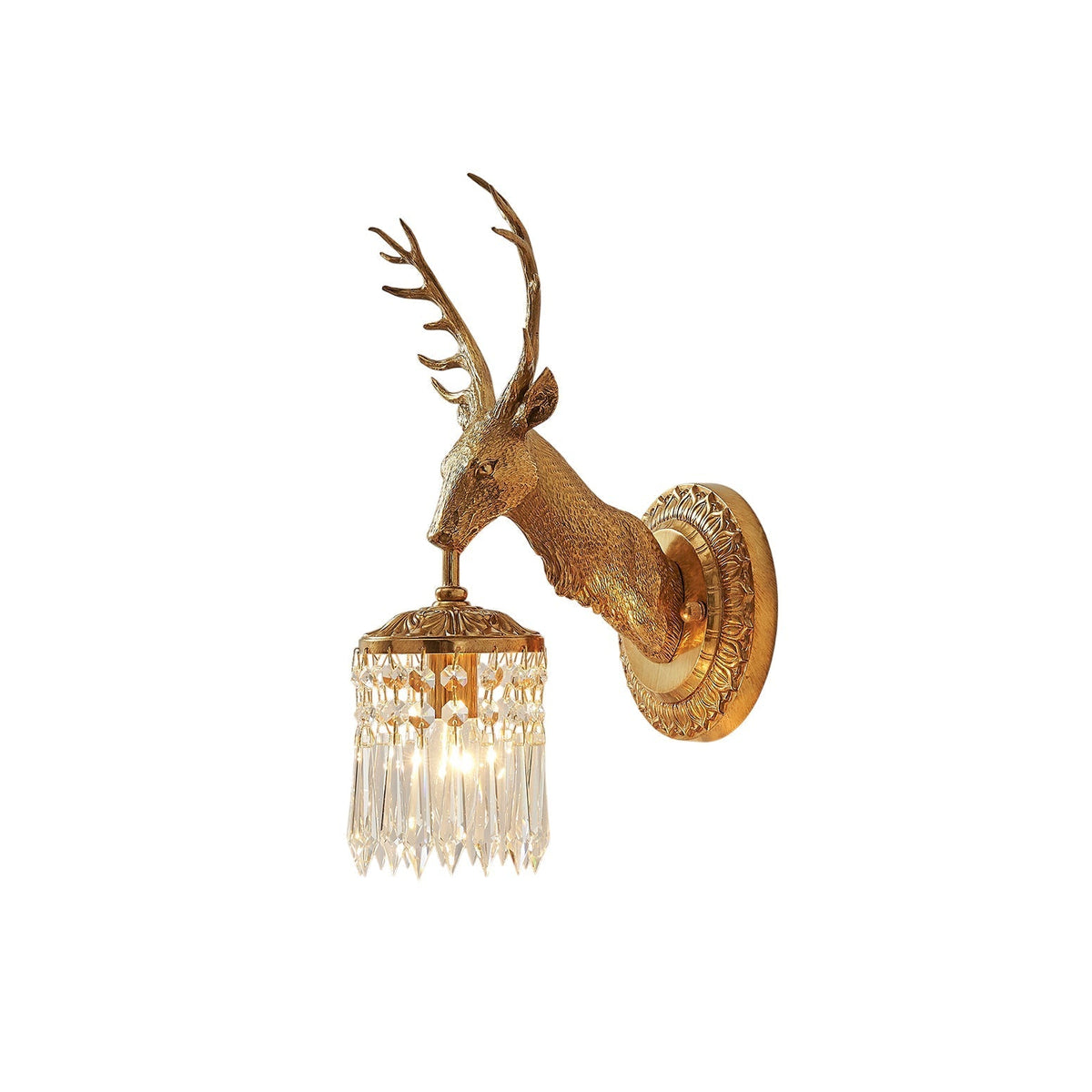 Antler aplică de perete din cristal