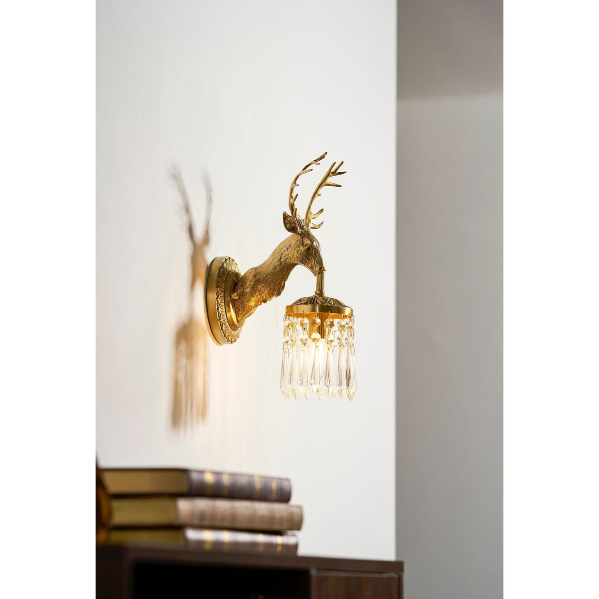 Antler aplică de perete din cristal