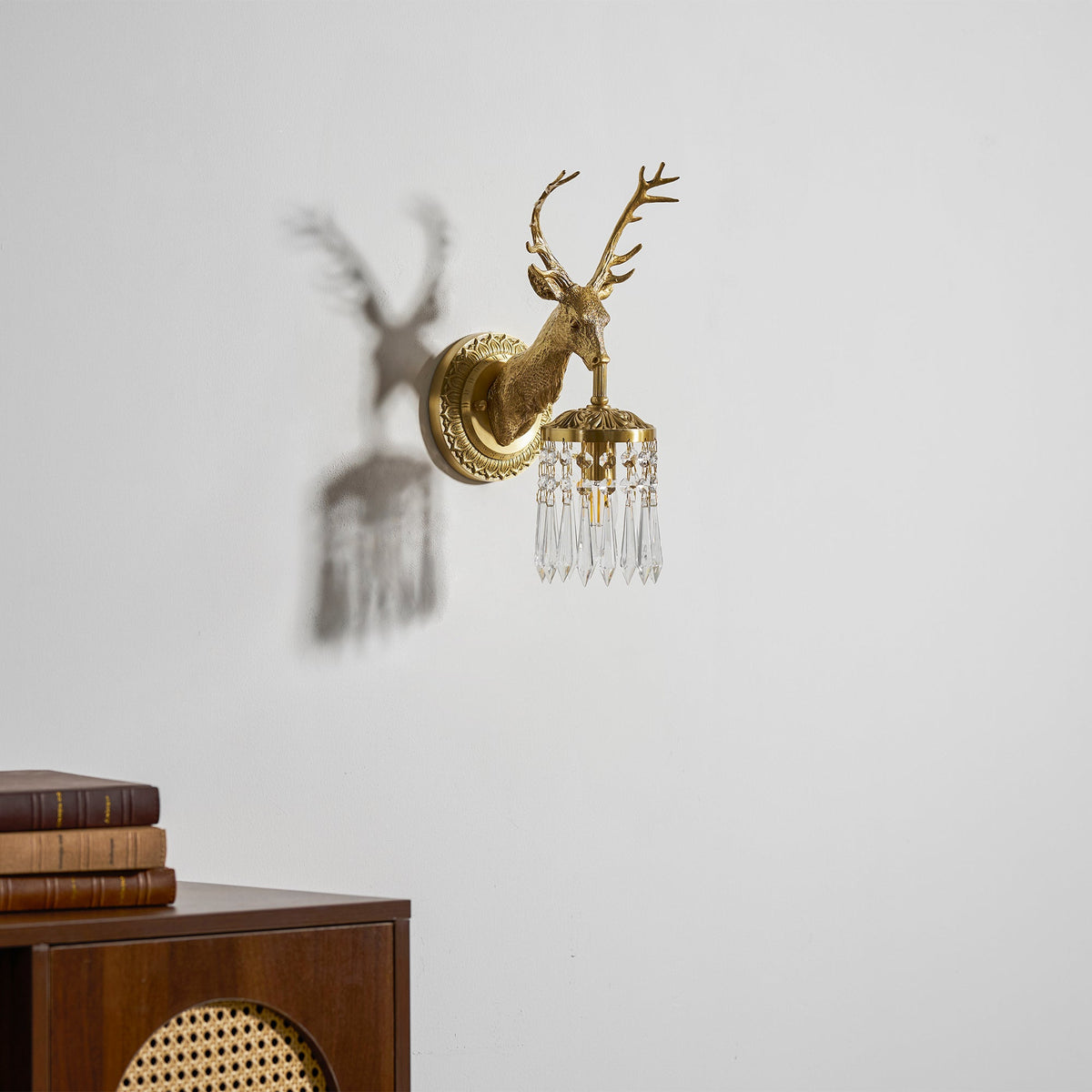 Antler aplică de perete din cristal