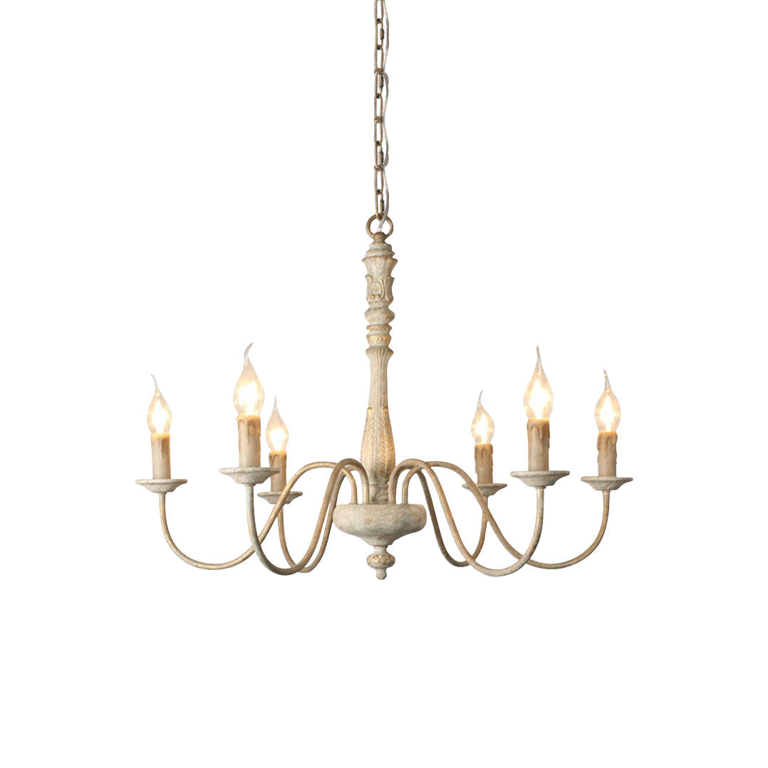 Sorenx candelabru din lemn, tradițional, rustic