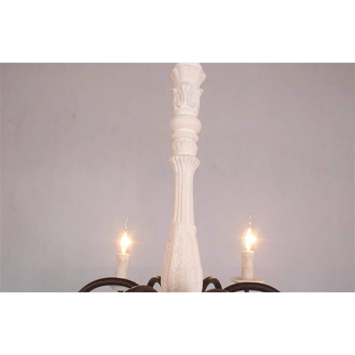 Sorenx candelabru din lemn, tradițional, rustic
