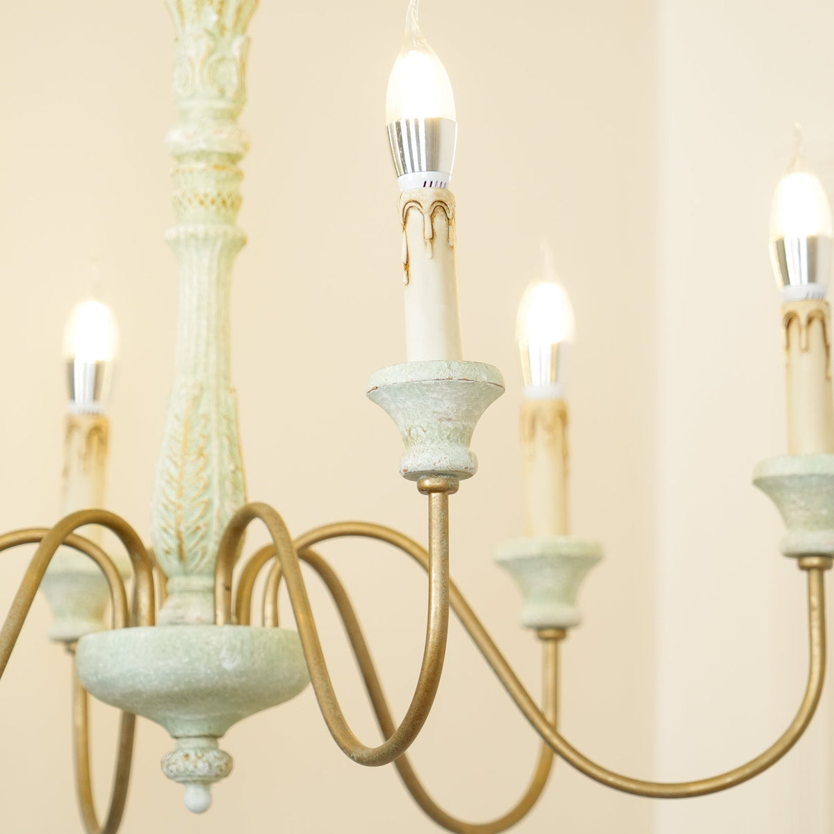 Sorenx candelabru din lemn, tradițional, rustic