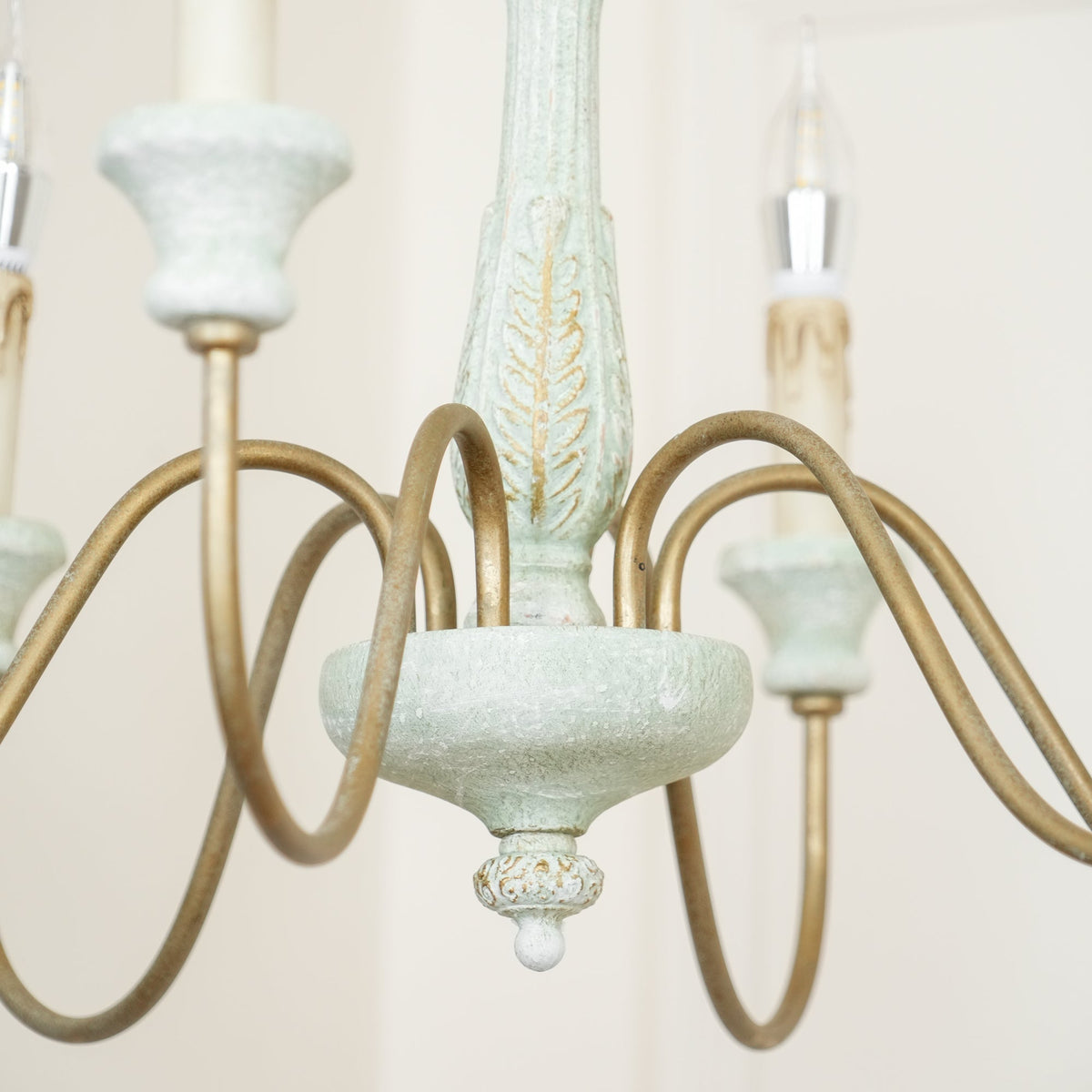 Sorenx candelabru din lemn, tradițional, rustic