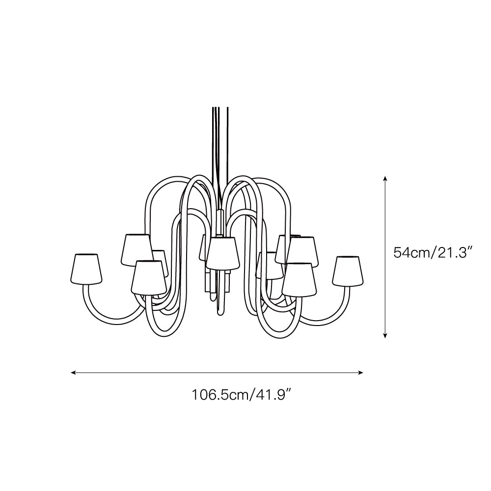 Ostruvyn candelabru din sticlă, modern, premium