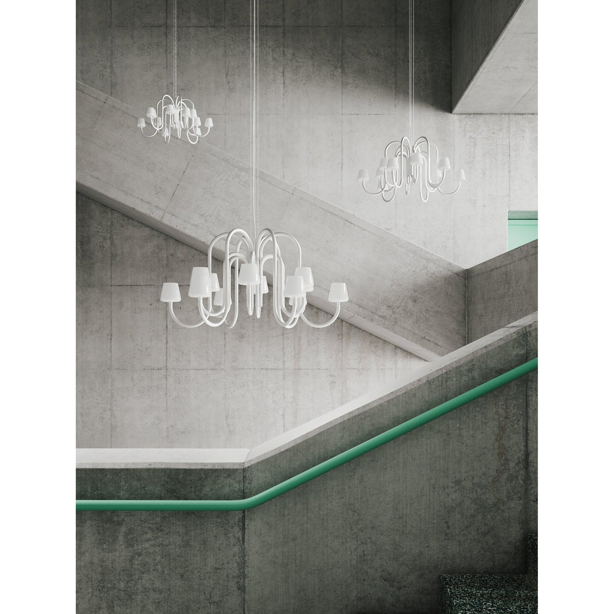 Ostruvyn candelabru din sticlă, modern, premium