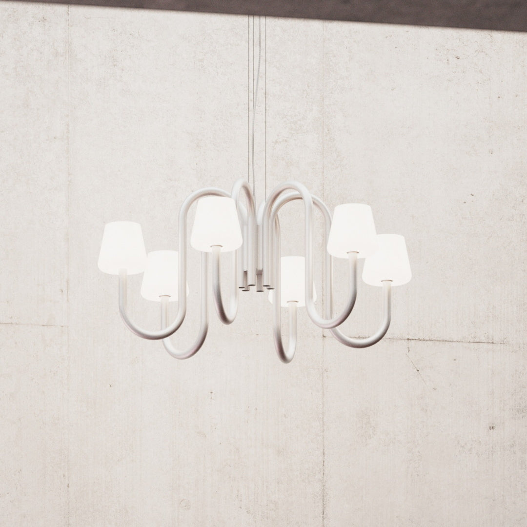 Ostruvyn candelabru din sticlă, modern, premium