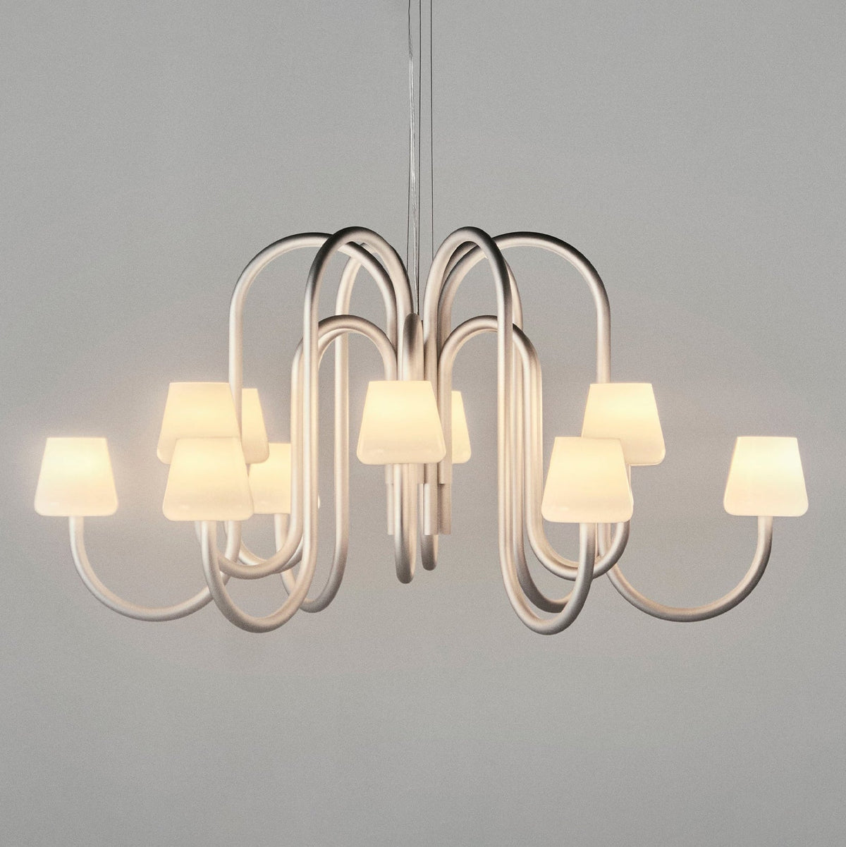 Ostruvyn candelabru din sticlă, modern, premium