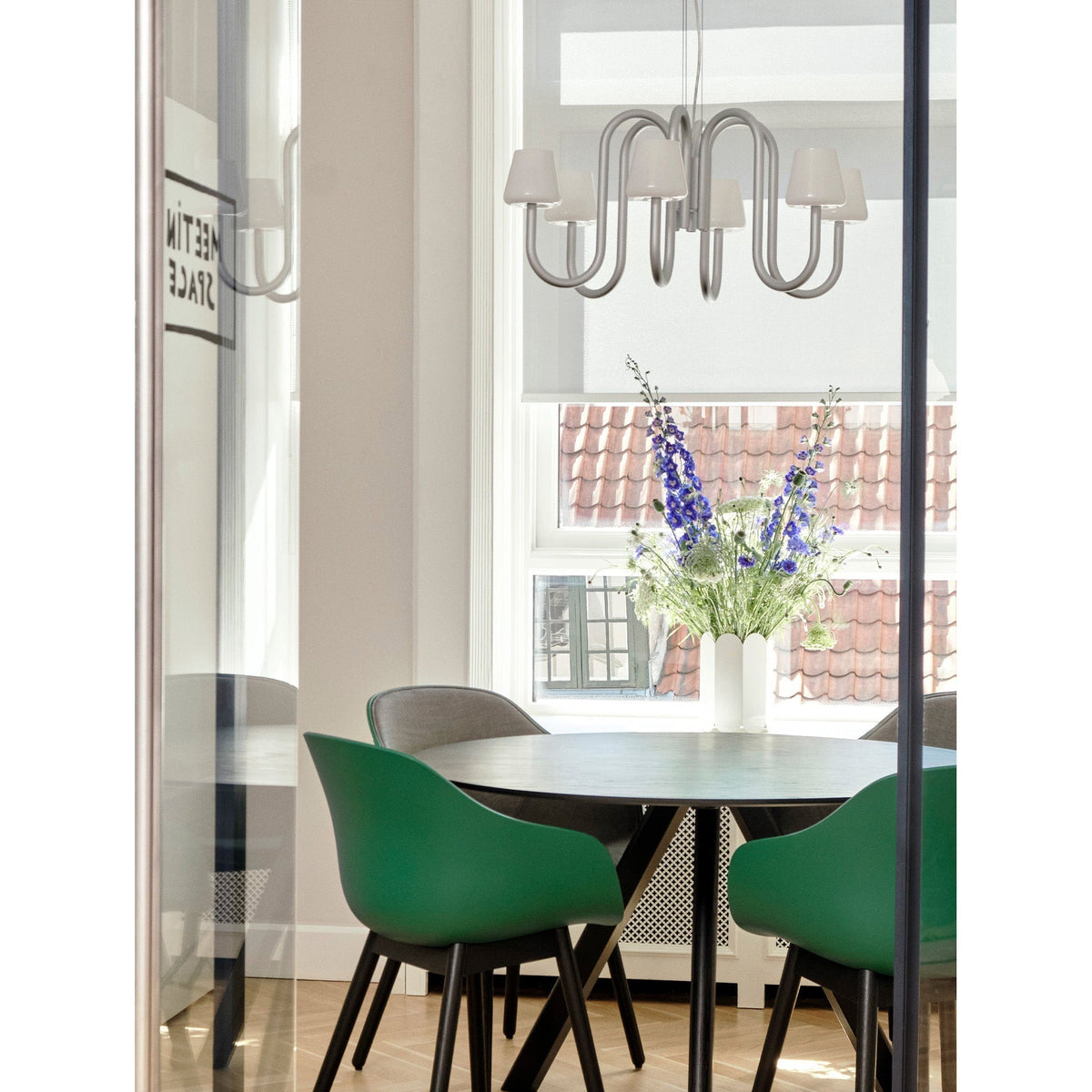 Ostruvyn candelabru din sticlă, modern, premium