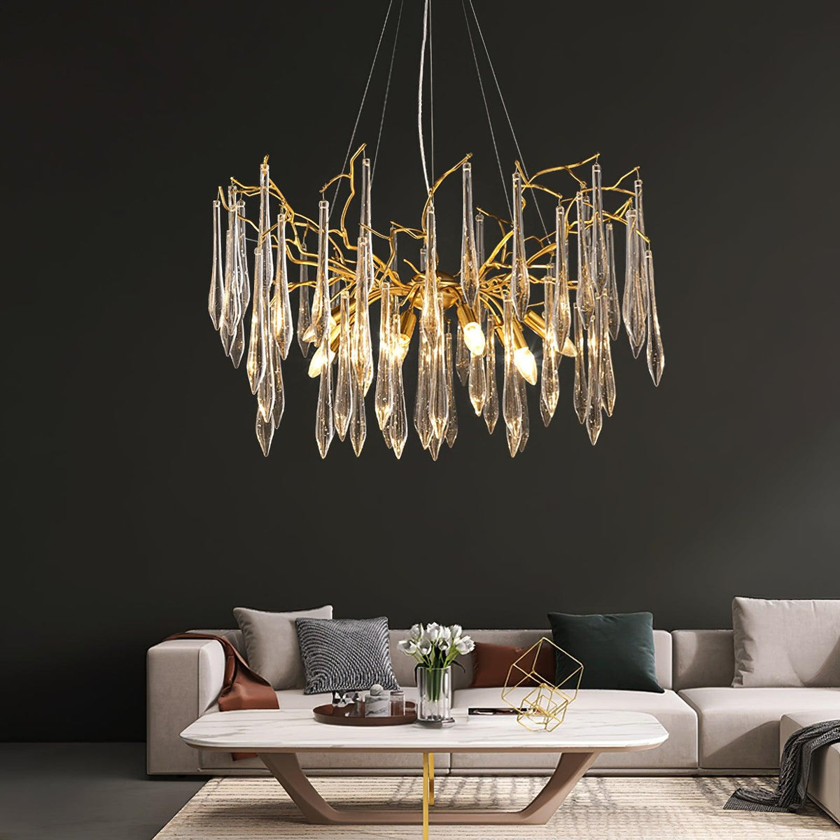 Clove candelabru Ramură cristal Element Artistic