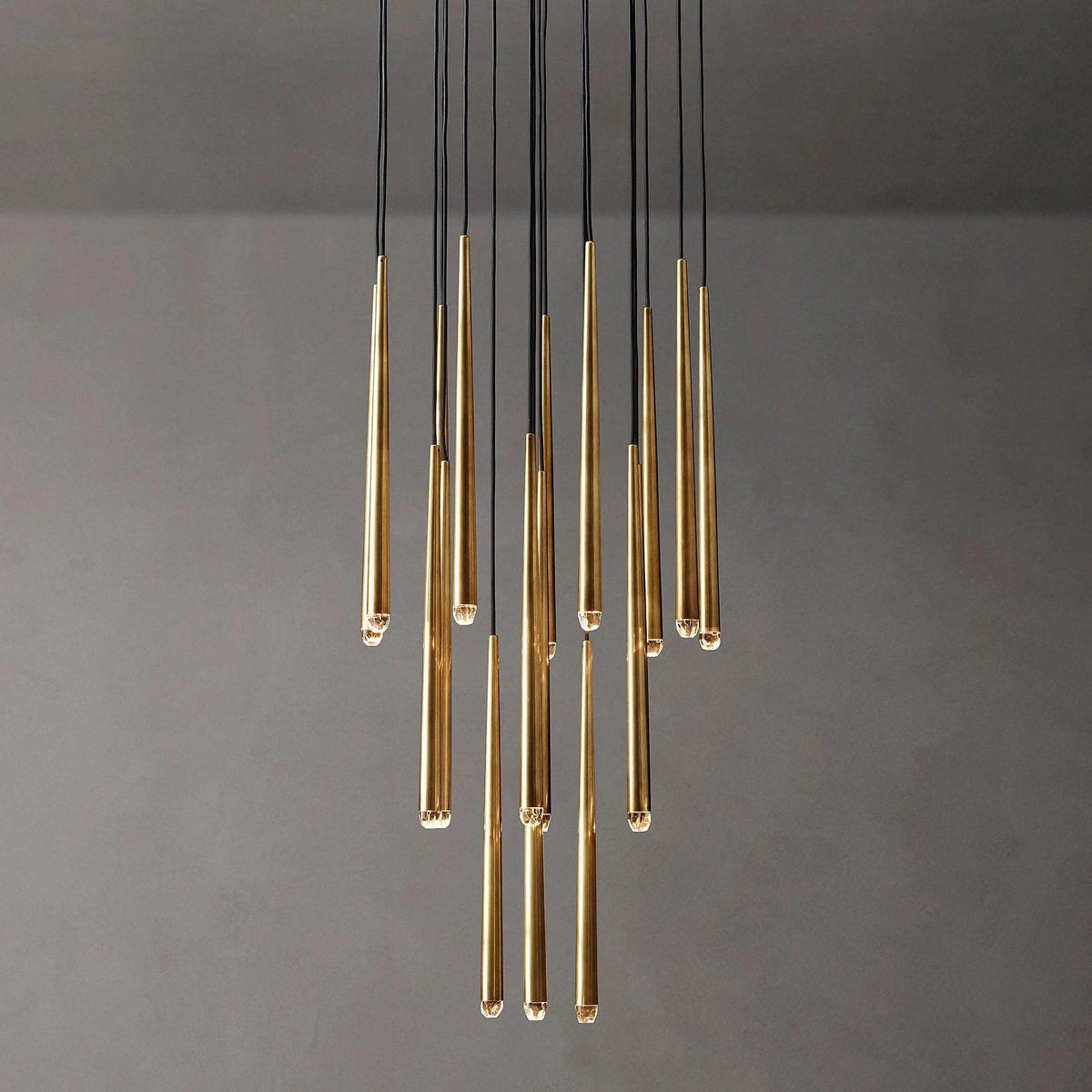 Larry candelabru cristal alamă Lucioasă negru Mat Argintiu Scări