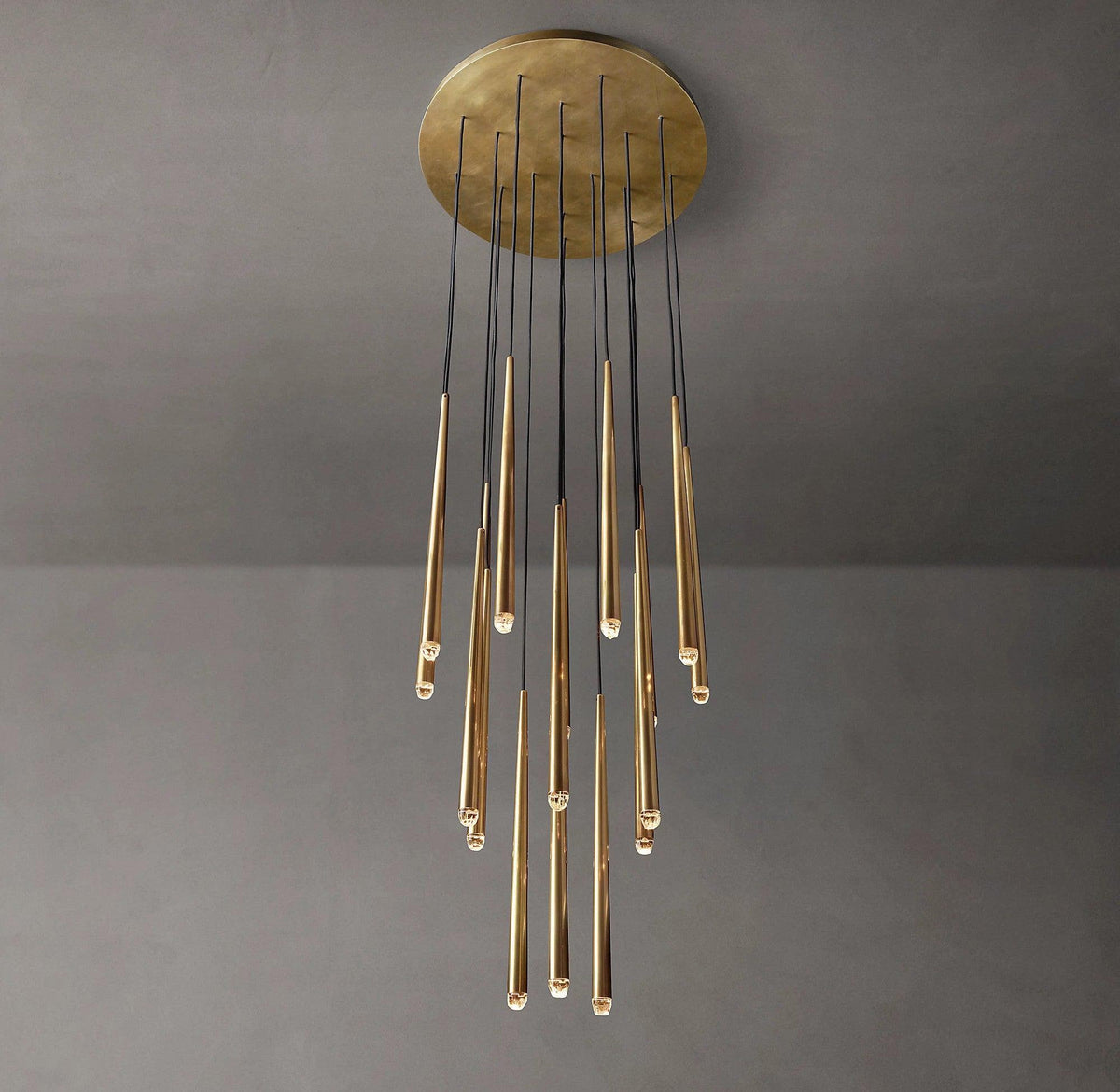 Larry candelabru cristal alamă Lucioasă negru Mat Argintiu Scări